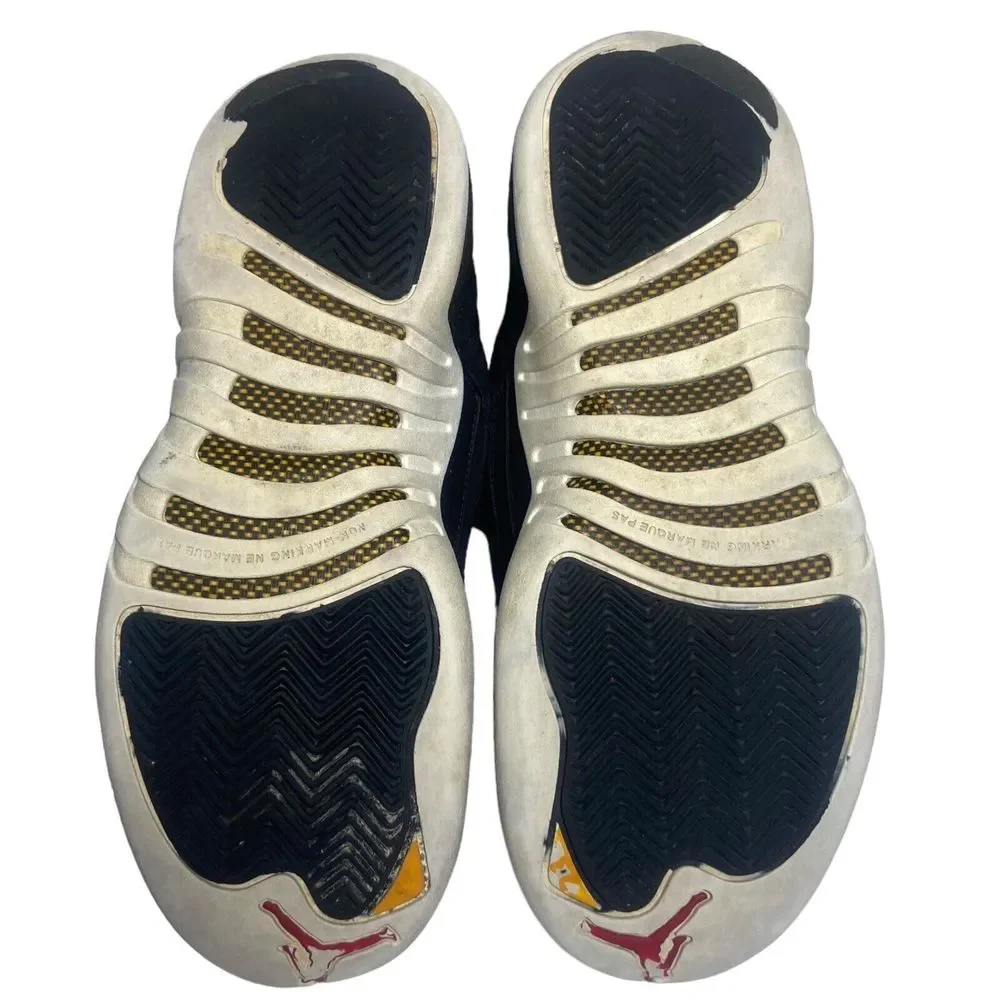 Nike Air Jordan 12 Retro GS Reverse Taxi Size 4.5 Youth Kids 153265-017 Black